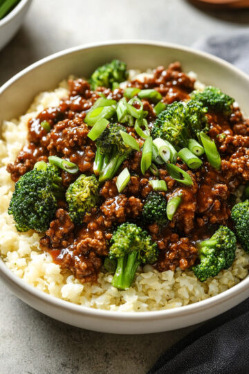 Ground Beef & Broccoli