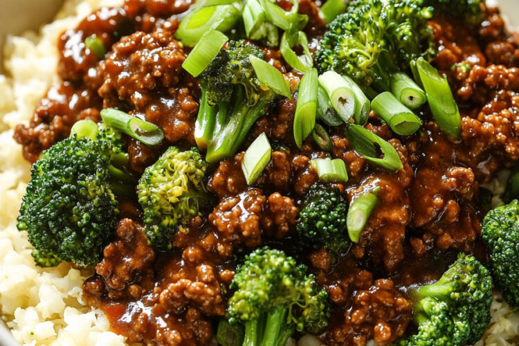 Ground Beef & Broccoli