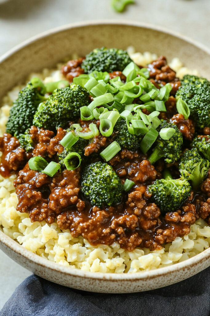 How to Serv Ground Beef & Broccoli