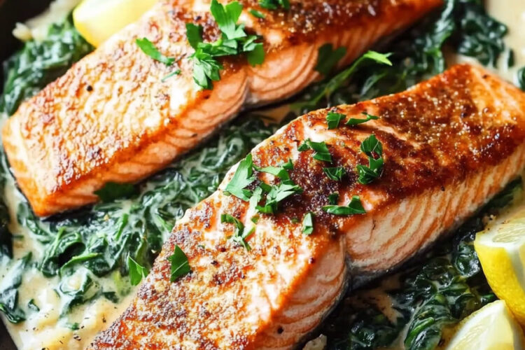 One-Skillet Paleo Dijon Salmon