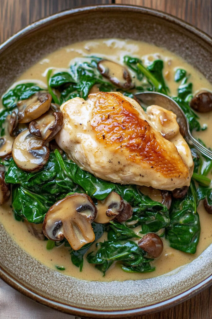 Spinach & Finish Chicken Florentine